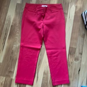 LOFT brand coral Marisa Riviera pant
